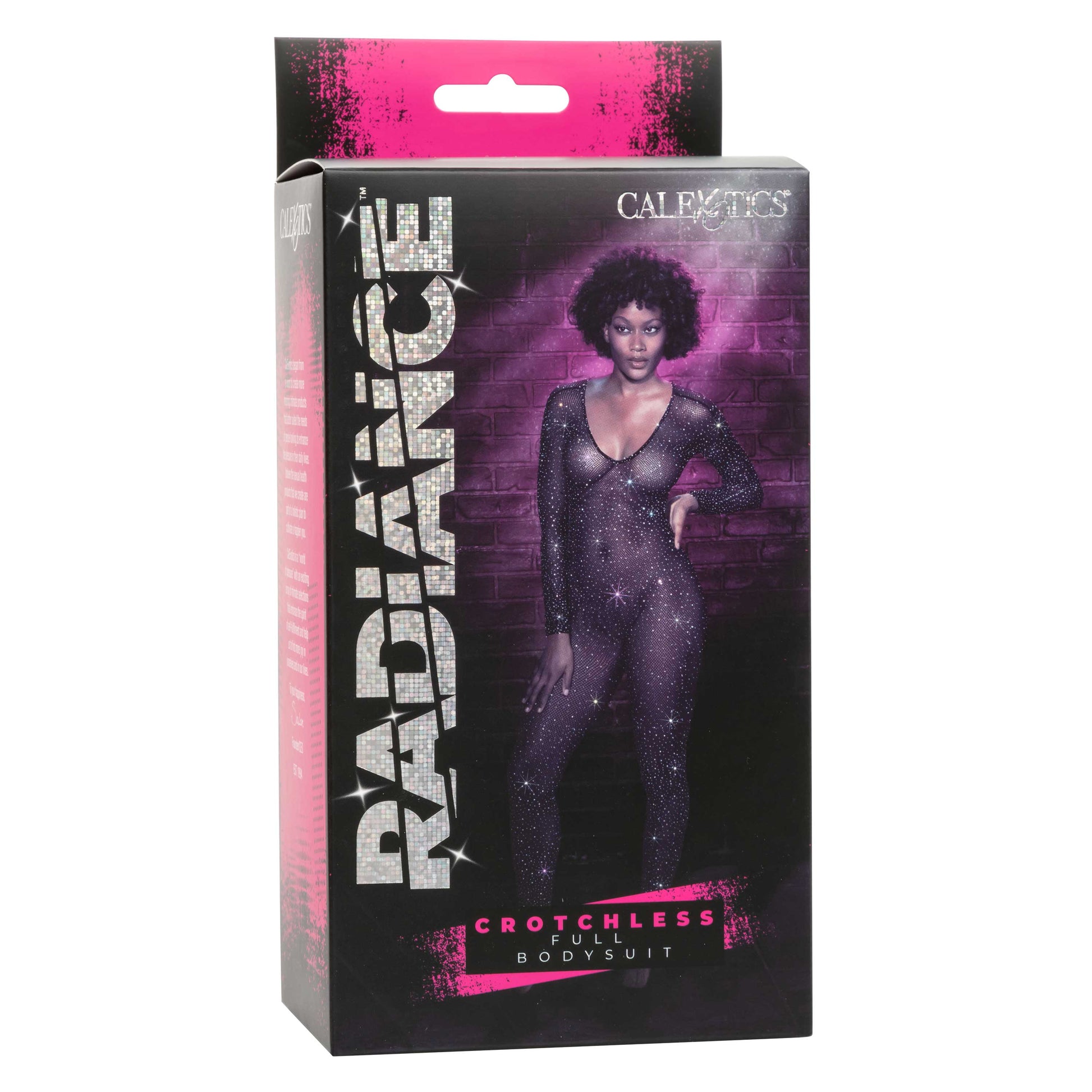 Radiance Crotchless Full Body Suit - One Size - Black