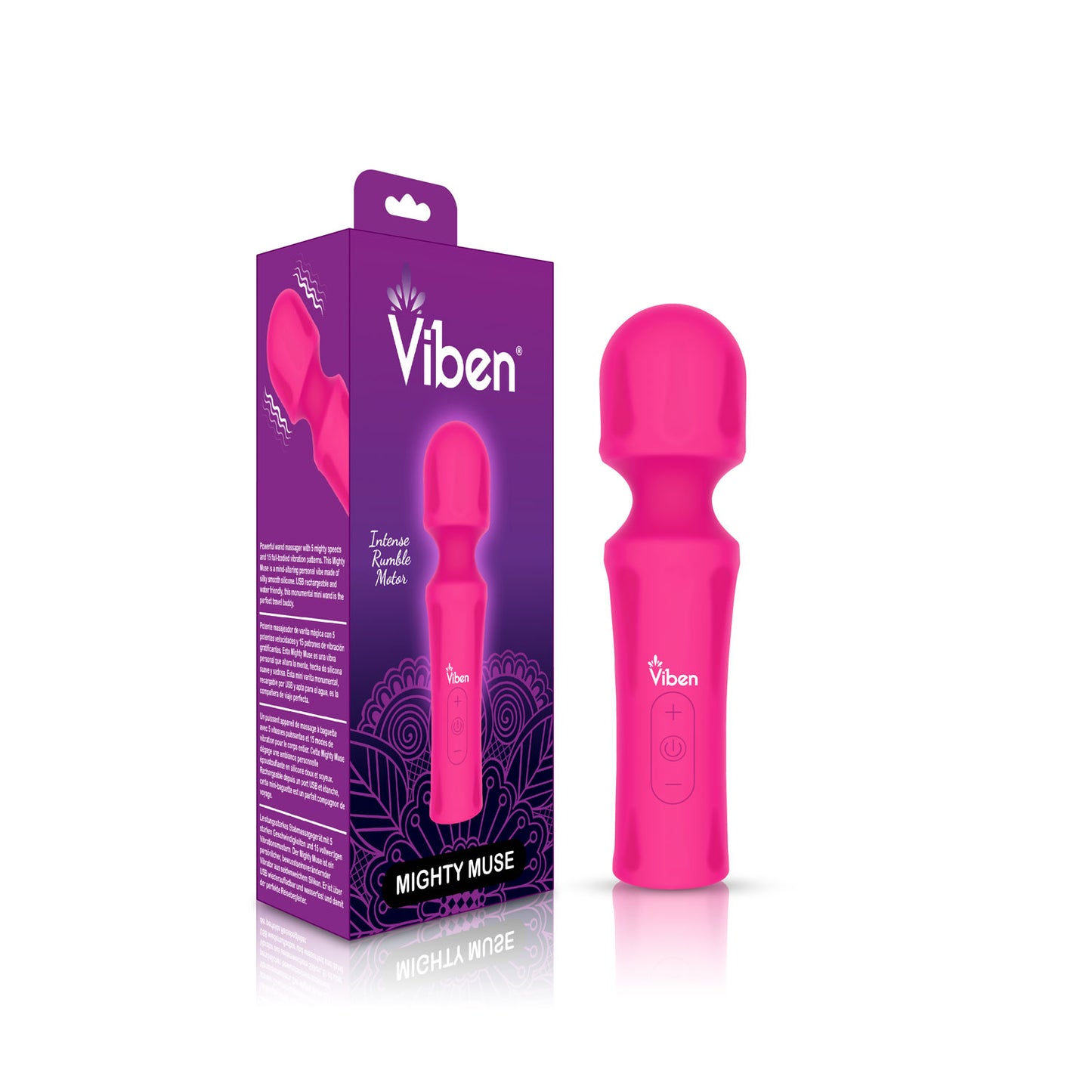 Mighty Muse - Hot Pink - Powerful Personal Wand - Massager