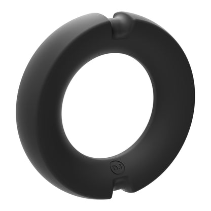 Merci - the Paradox - Silicone Covered Metal Cock Ring - 45mm - Black