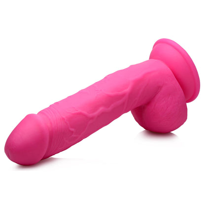 Pop Pecker 8.25 Inch Dildo With Balls - Pink