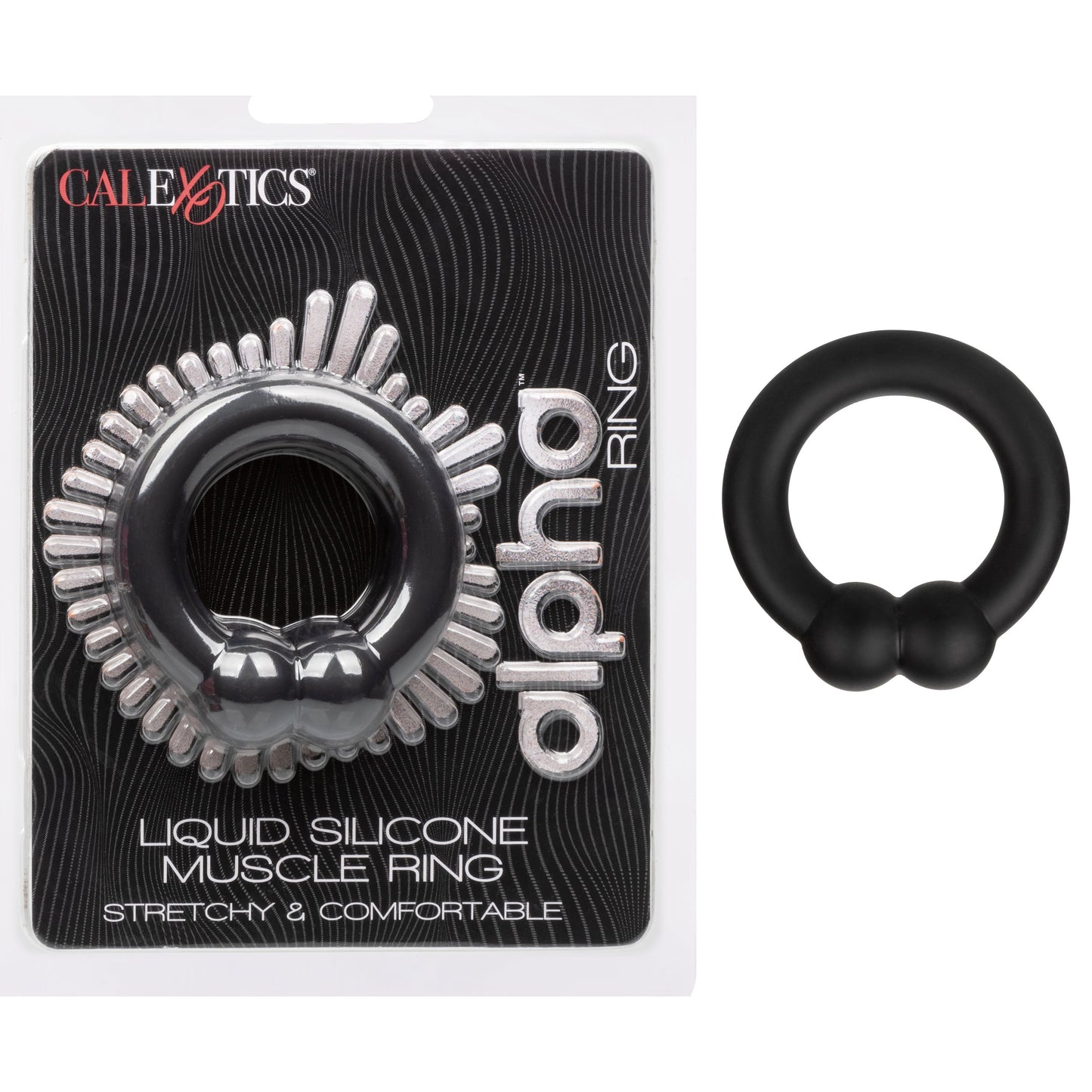 Alpha Liquid Silicone Muscle Ring - Black