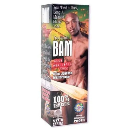 Bam Huge 13 Inch Realistic Cock With Removable Vac-U-Lock Suction Cup