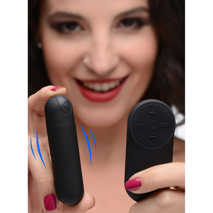 Bang Vibrating Bullet With Remote Control - Black