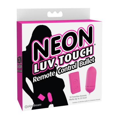 Neon Luv Touch Remote Control Bullet - Pink