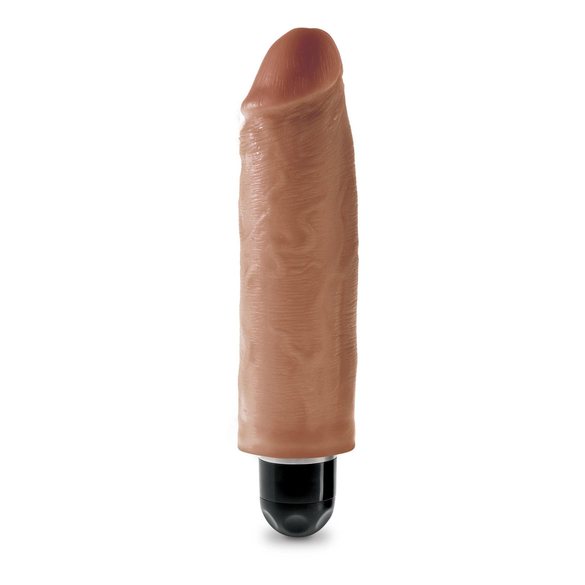 King Cock 6 Inch Vibrating Stiffy - Tan