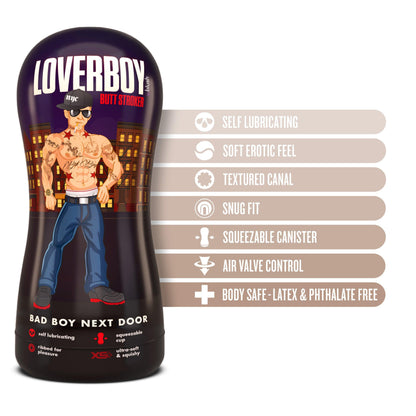 Coverboy - Bad Boy Next Door - Self Lubricating  Stroker - Beige