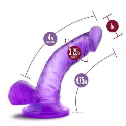 Naturally Yours - 4 Inch Mini Cock - Purple