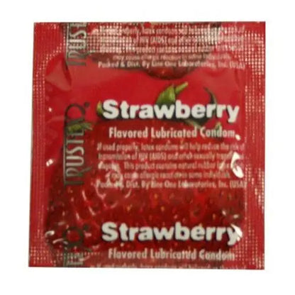 Trustex Flavored Lubricated Condoms - 3 Pack - Strawberry