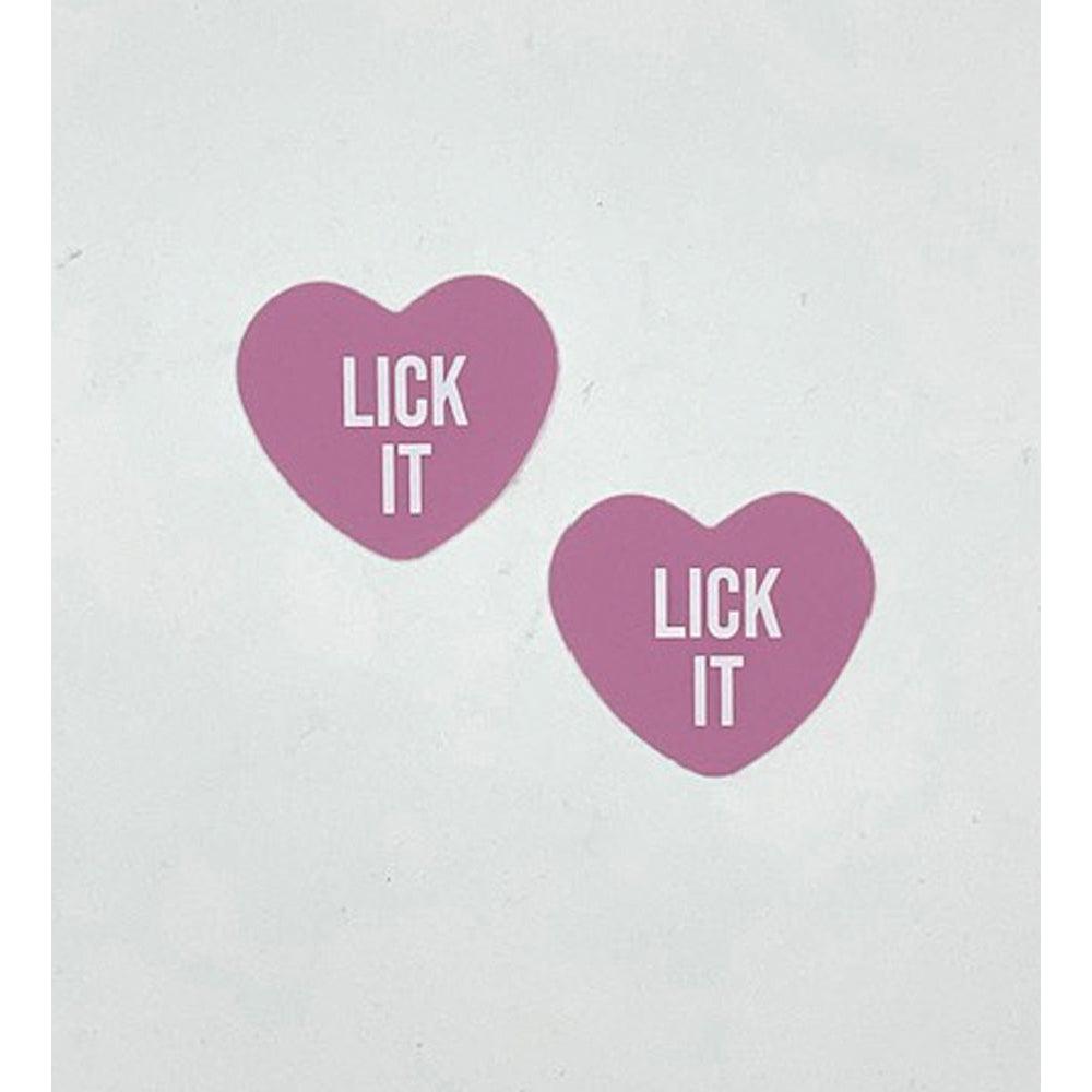 Lick It Light Pink Candy Heart Pasties