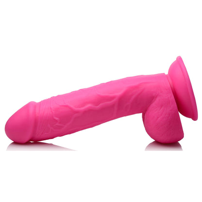 Pop Pecker 8.25 Inch Dildo With Balls - Pink