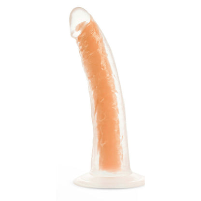 Neo Elite Glow in the Dark - Lavo - 7 Inch  Silicone Dual Density Dildo - Neon Orange