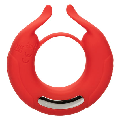 Silicone Rechargeable Taurus Enhancer - Red