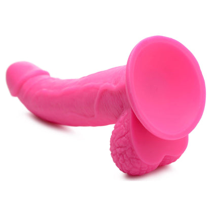 Pop Pecker 7.5 Inch Dildo With Balls - Pink