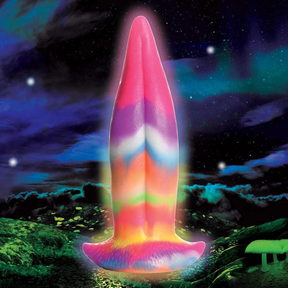 Unicorn Kiss - Unicorn Tongue - Glow-in-the-Dark - Silicone Dildo