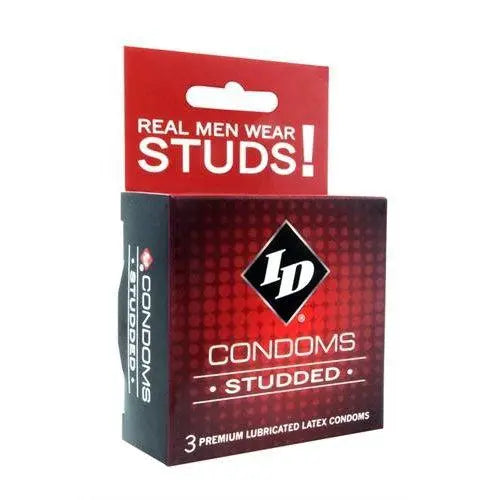 ID Studded Condoms - 3 Pack