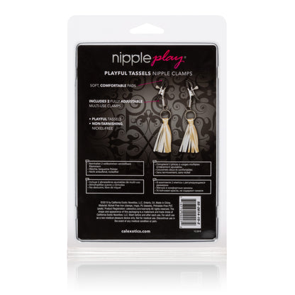 Nipple Play Playful Tassels Nipple Clamps - Gold