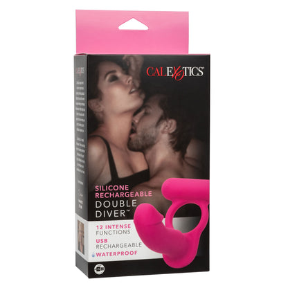 Silicone Rechargeable Double Diver - Pink