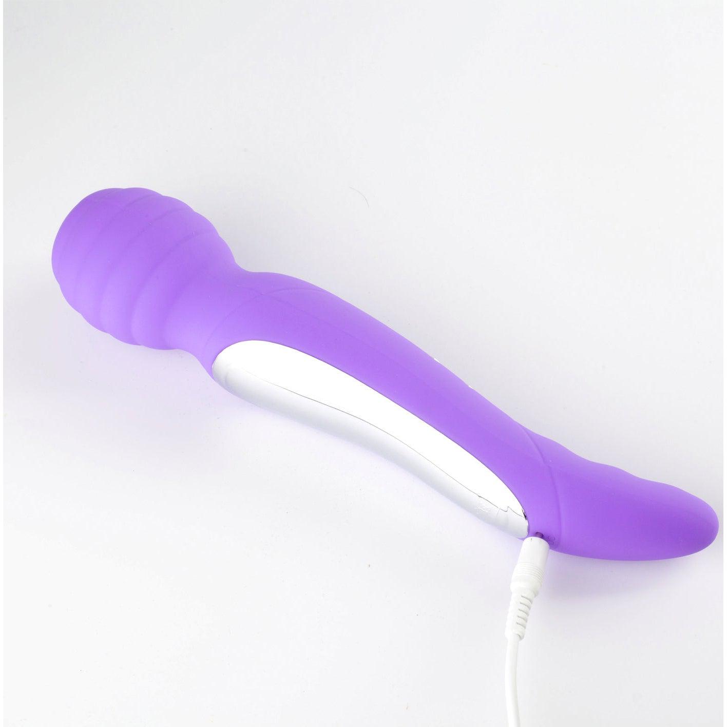 Zoe Twisty Dual Vibrating Pleasure Wand - Purple