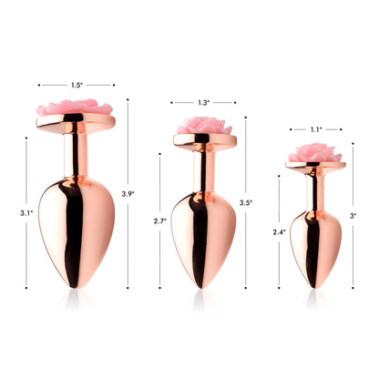 Pink Rose Gold Anal Plug - Small