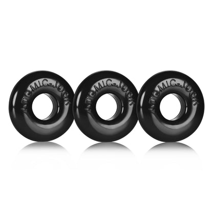 Ringer Cockring 3 Pack - Small - Black