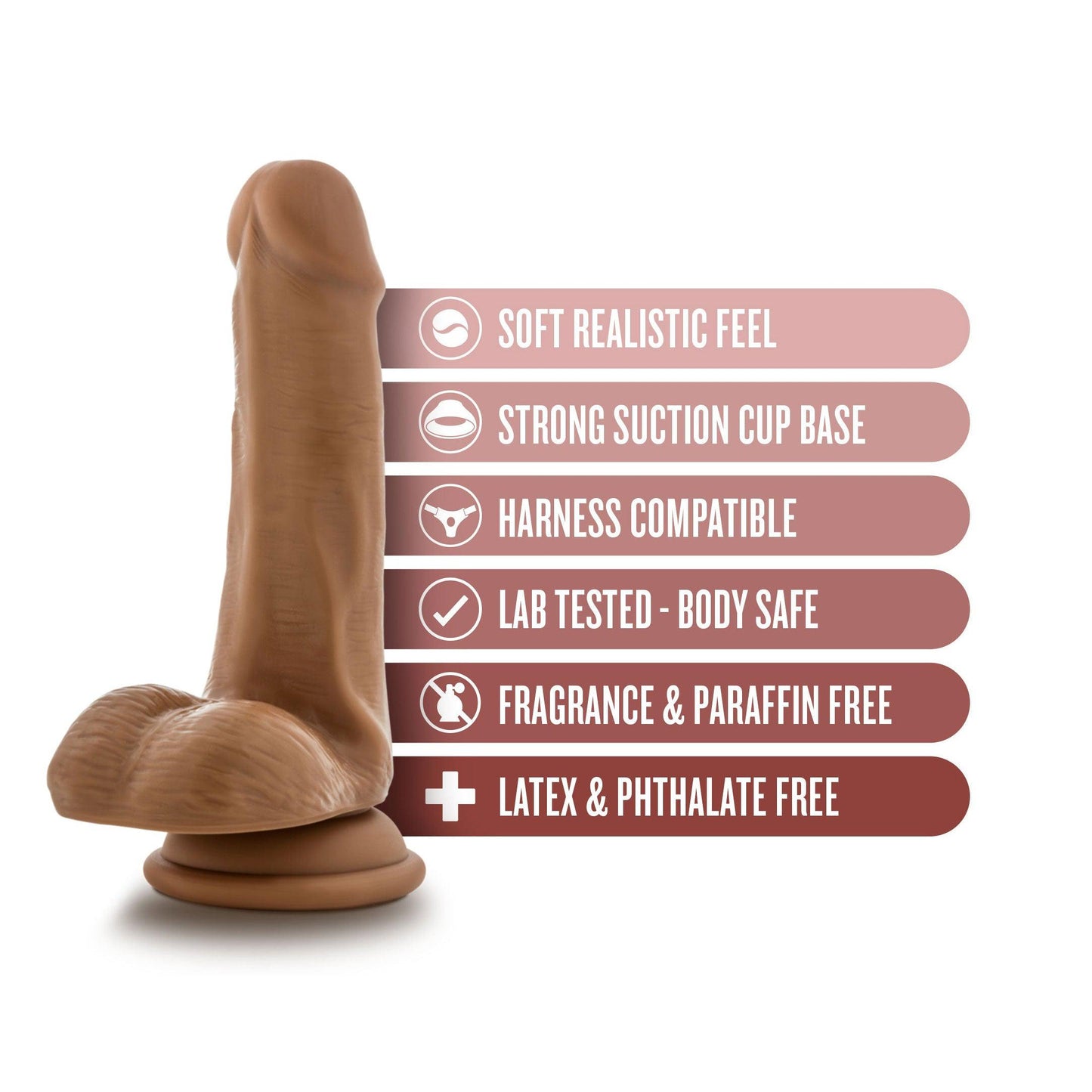 Dr. Skin - Dr. Jeffrey - 6.5 Inch Dildo With Balls - Tan