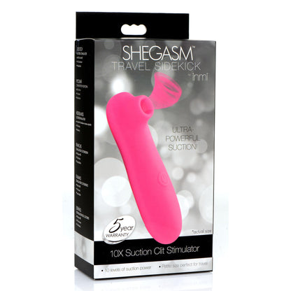 Shegasm Travel Sidekick 10x Suction Clit  Stimulator - Pink