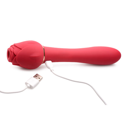 Bloomgasm - Sweet Heart Rose 5x Suction Rose and  10x Vibrator - Pink