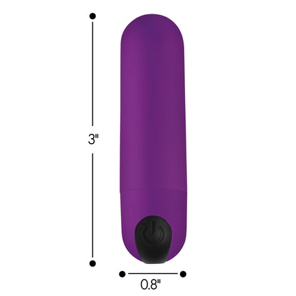 Bang Vibrating Bullet With Remote Control - Purple