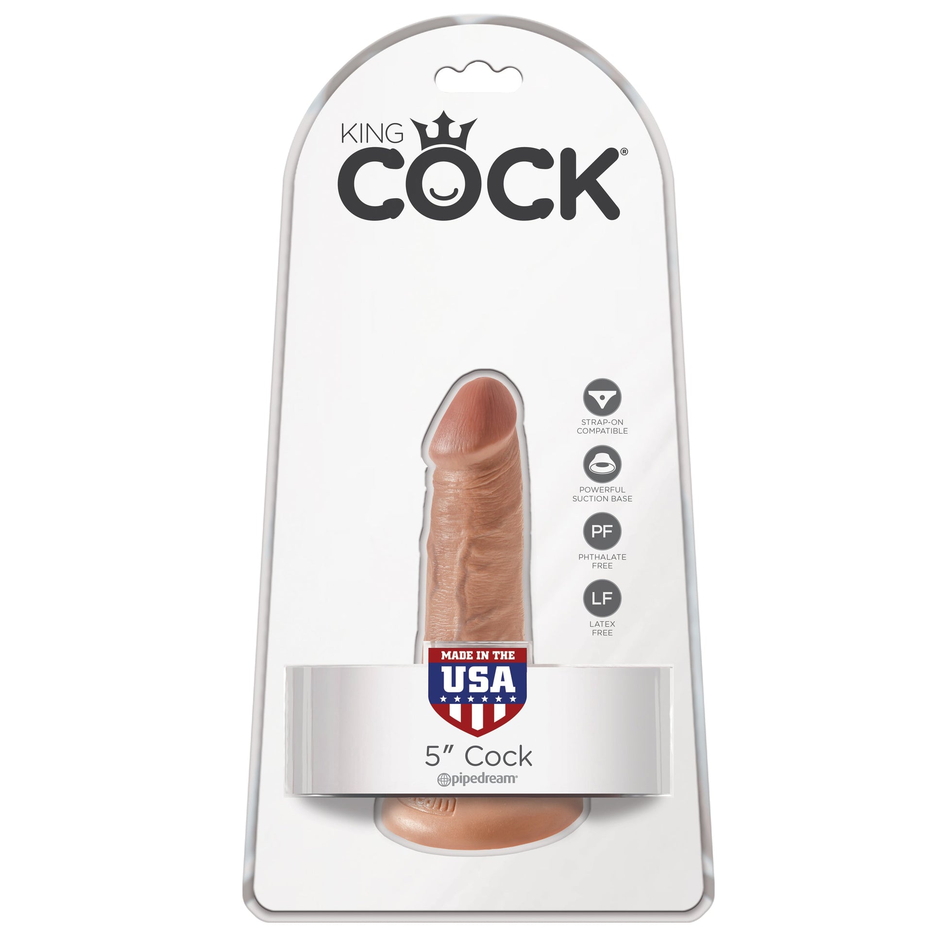 King Cock 5 Inch Cock - Tan