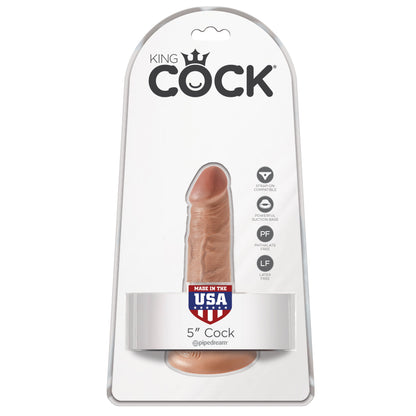 King Cock 5 Inch Cock - Tan