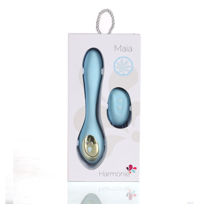 Harmonie Rechargeable Remote Silicone Bendable  Vibrator - Teal