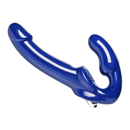 Revolver II Vibrating Strapless Strap on Dildo -  Blue