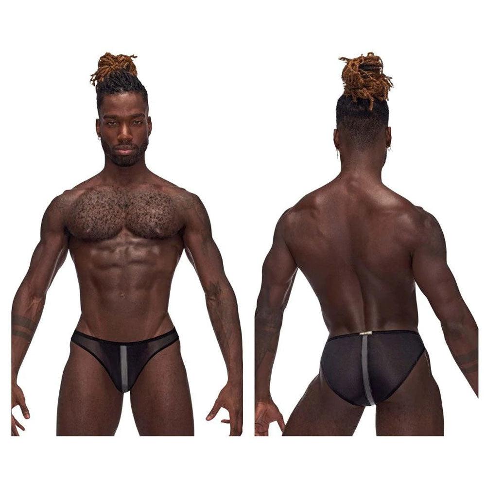 Landing Strip Bikini Brief - XL - Black