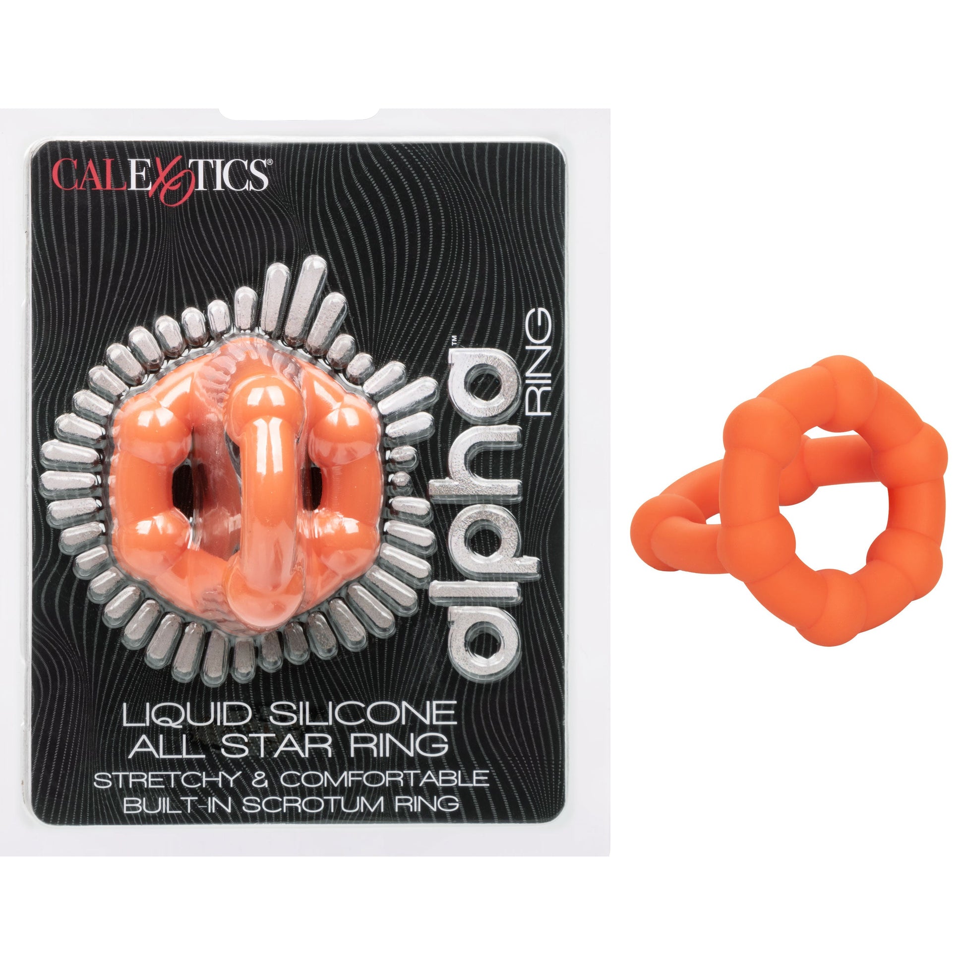 Alpha Liquid Silicone All Star Ring - Orange