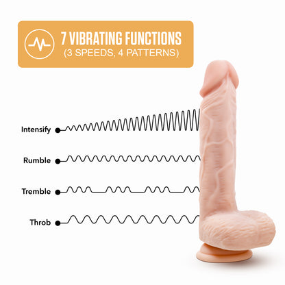 Dr. Skin Silicone - Dr. Ethan - 8.5 Inch Gyrating  Dildo - Beige