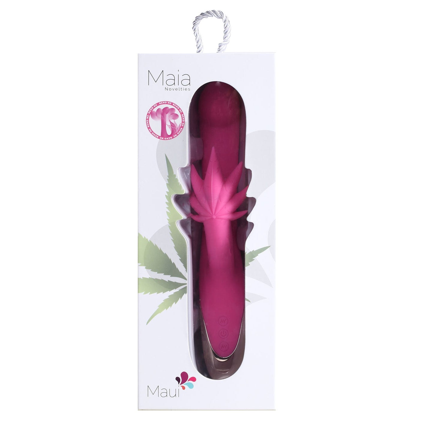 Maui 420 Series - Dual Motor G-Spot Pot Leaf - Rechargeable Vibrator - Pink