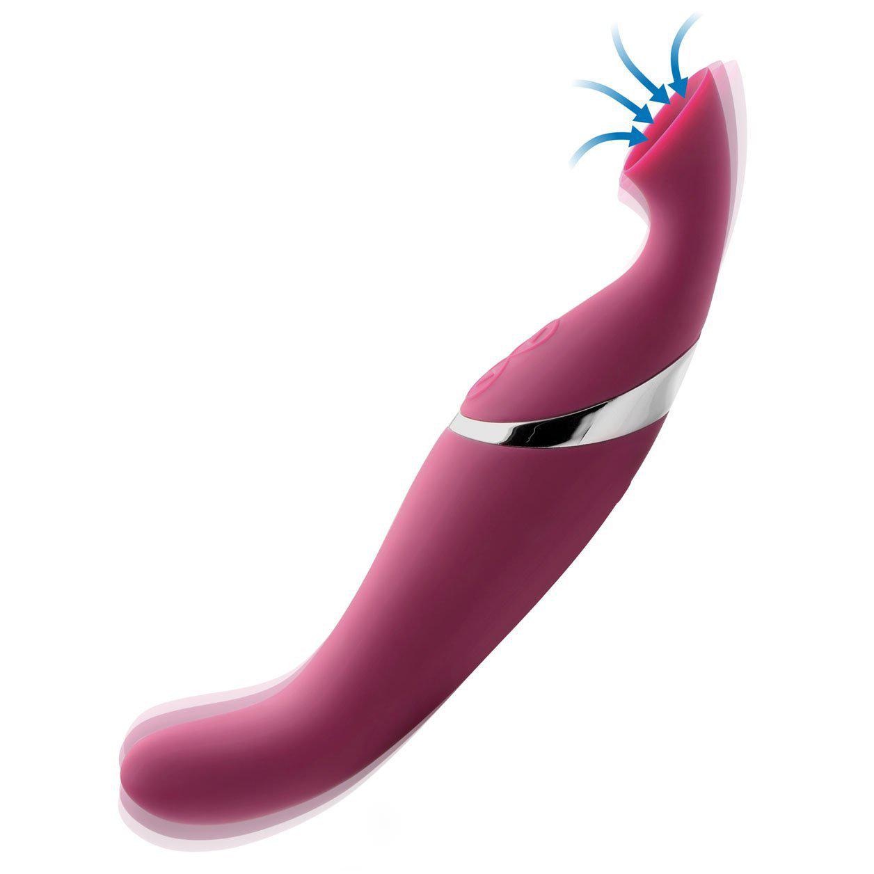 Shegasm Intense 2 in 1 Clit Stimulator - Pink