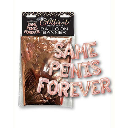 Glitterati Same Penis Balloon Banner - Pink