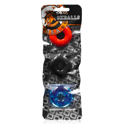 Ringer Cockring 3 Pack - Small - Multicolor