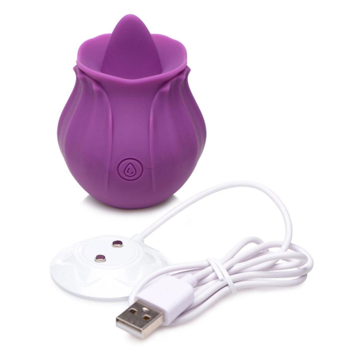 Inmi - Bloomgasm Wild Violet Licking Silicone  Stimulator - Violet