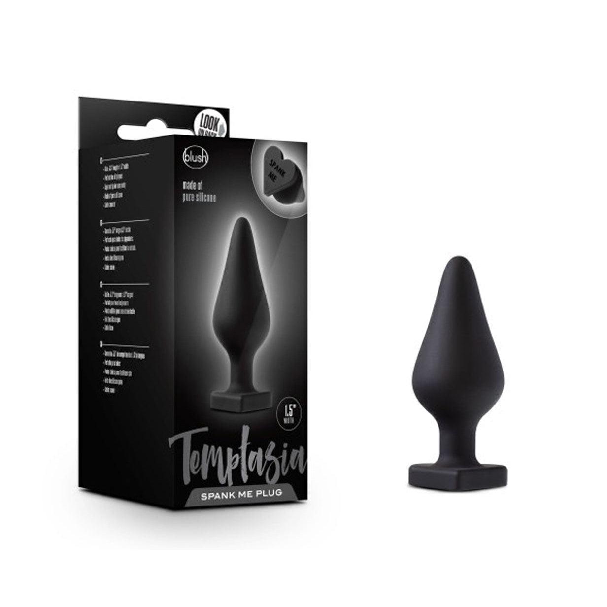 Temptasia - Spank Me Butt Plug - Black