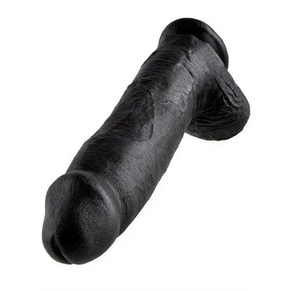 King Cock 12 Inch Cock With Balls - Black