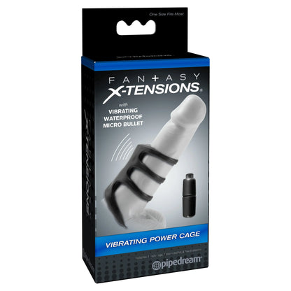 Fantasy X-Tensions Vibrating Power Cage - Black