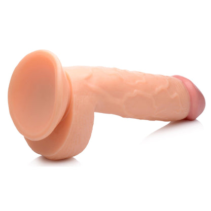 Pop Pecker 8.25 Inch Dildo With Balls - Light