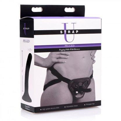 Pegged - Pegging Dildo With Harness - Black - Your Adult Toy Store