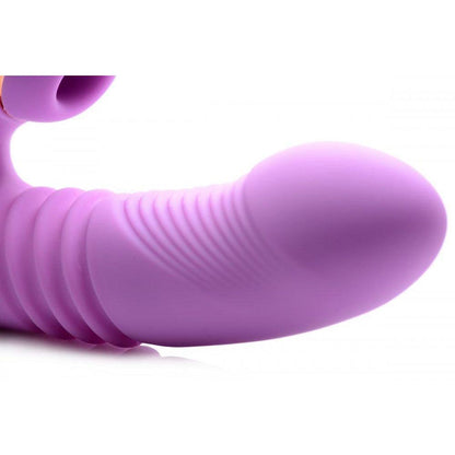 Shegasm Thrusting Suction Rabbit - Purple - Your Adult Toy Store