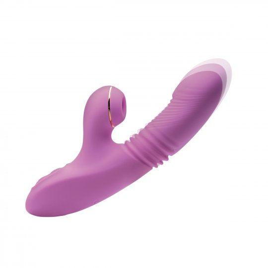 Shegasm Thrusting Suction Rabbit - Purple - Your Adult Toy Store