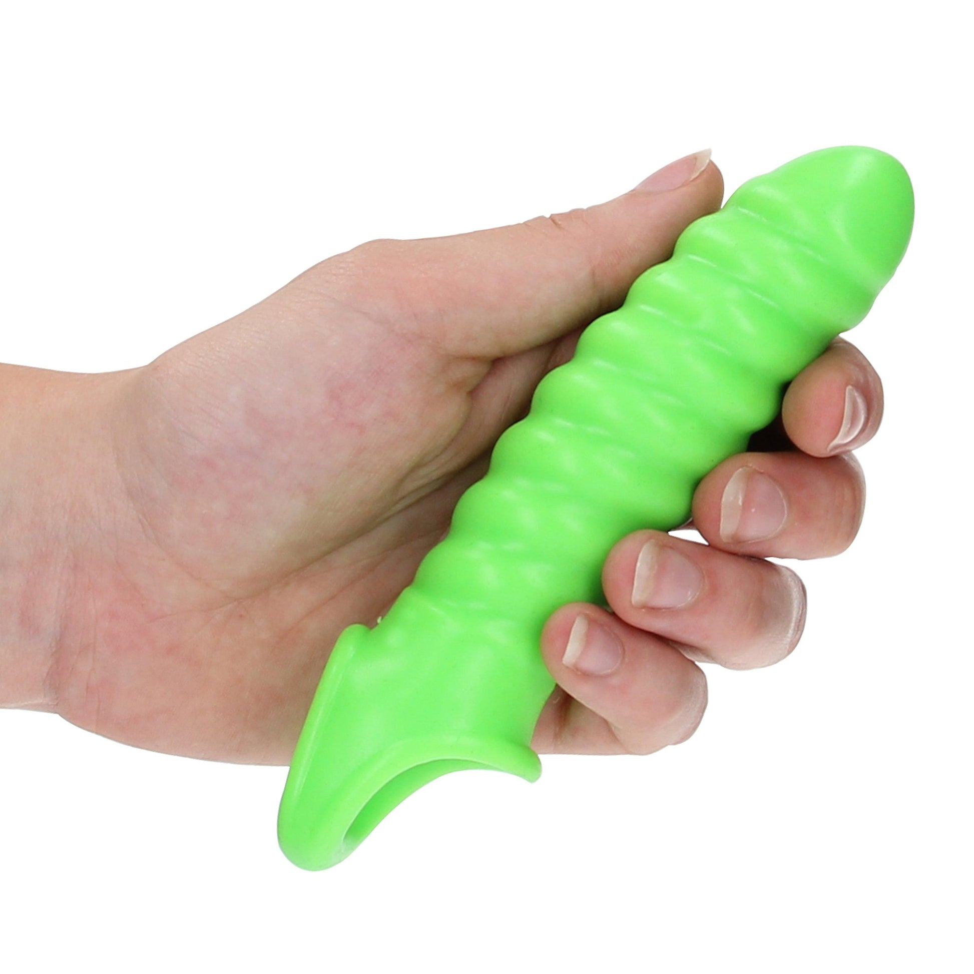 Swirl Stretchy Penis Sleeve - Glow in the Dark