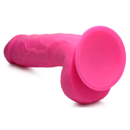 Pop Pecker 8.25 Inch Dildo With Balls - Pink