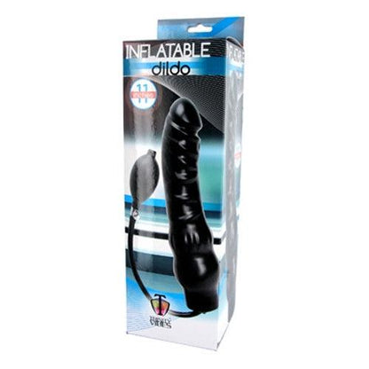 Inflatable 11 Inch Super Dong - Black